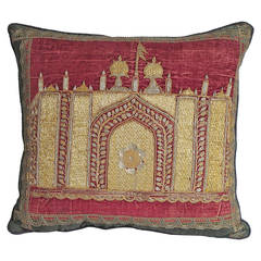 Ottoman Era Embroidered Pillow