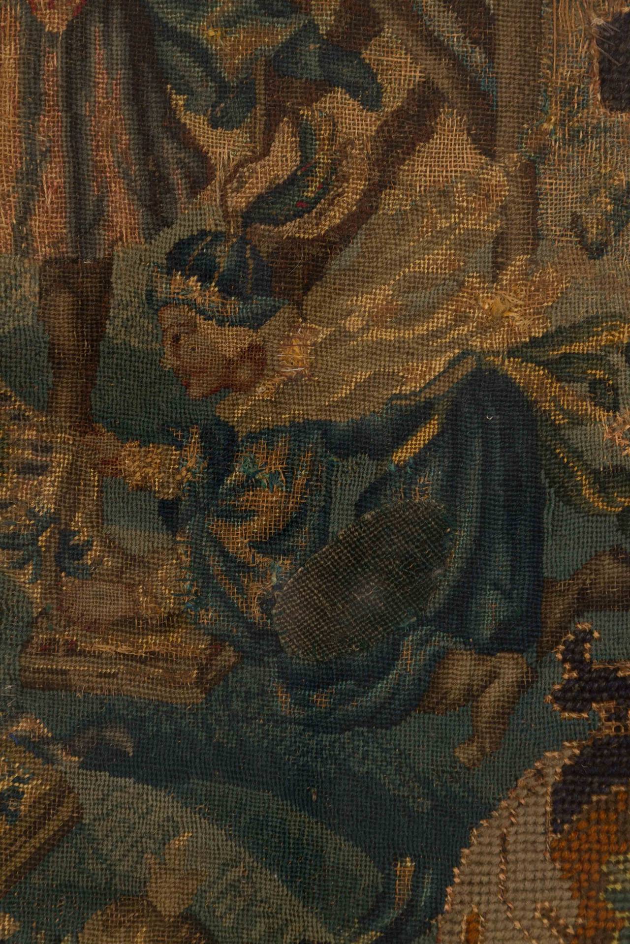 17th Century 18th Century Framed Tapestry For Sale