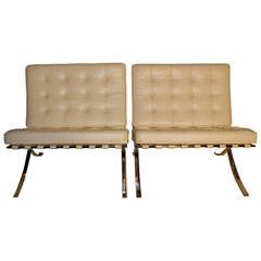 Knoll Barcelona Chair and Ottoman