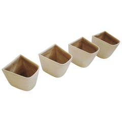 Group of Four 'Domino' Wall Planters by Malcomb Leland for Architectural Pottery