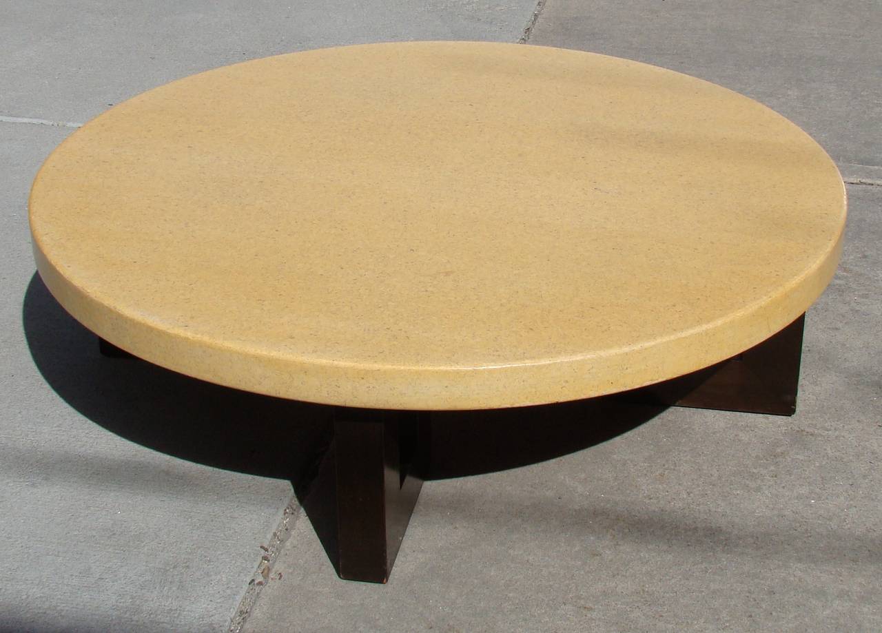 20th Century Cork-Top Coffee Table by Paul Frankl for Johnson Furniture