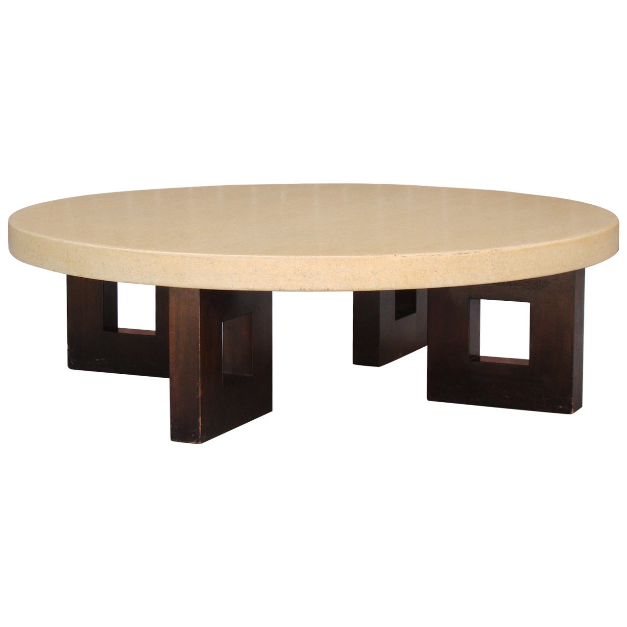 Cork-Top Coffee Table by Paul Frankl for Johnson Furniture