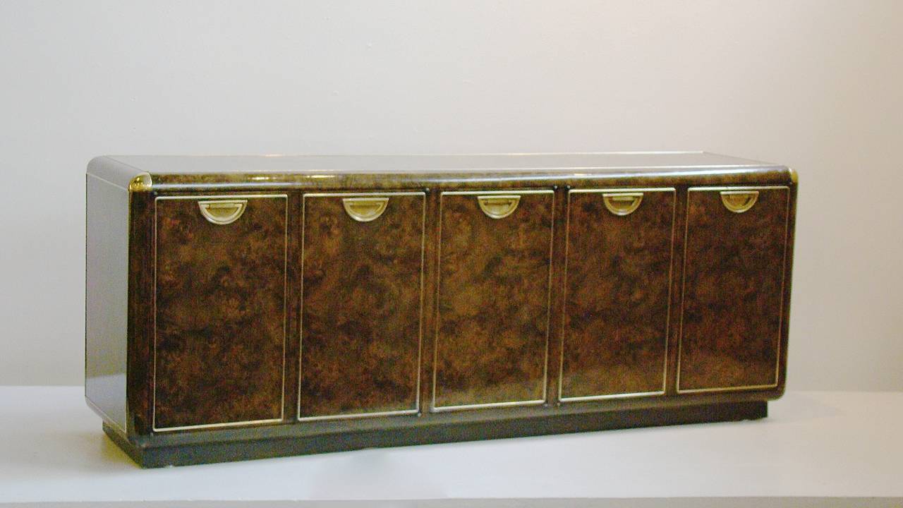 Burlwood Sideboard Credenza by Mastercraft (USA)