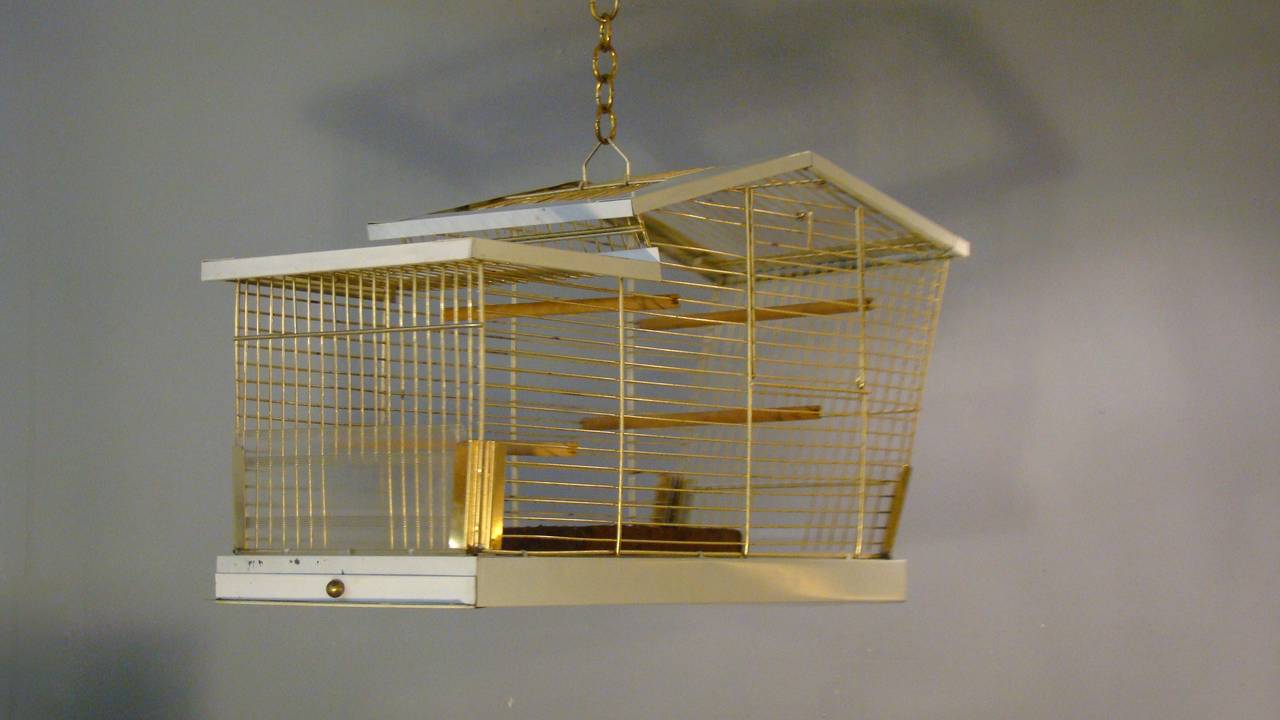 mid century bird cage