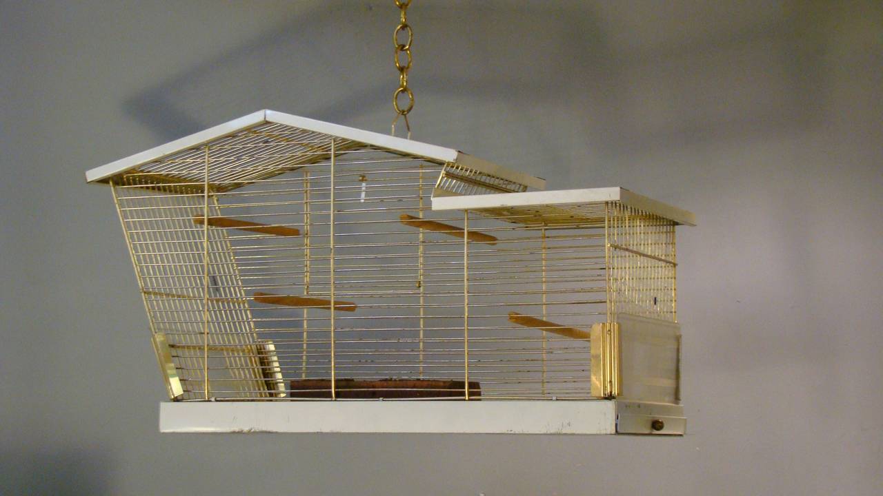 Mid-Century Modern Midcentury Architectural Bird Cage