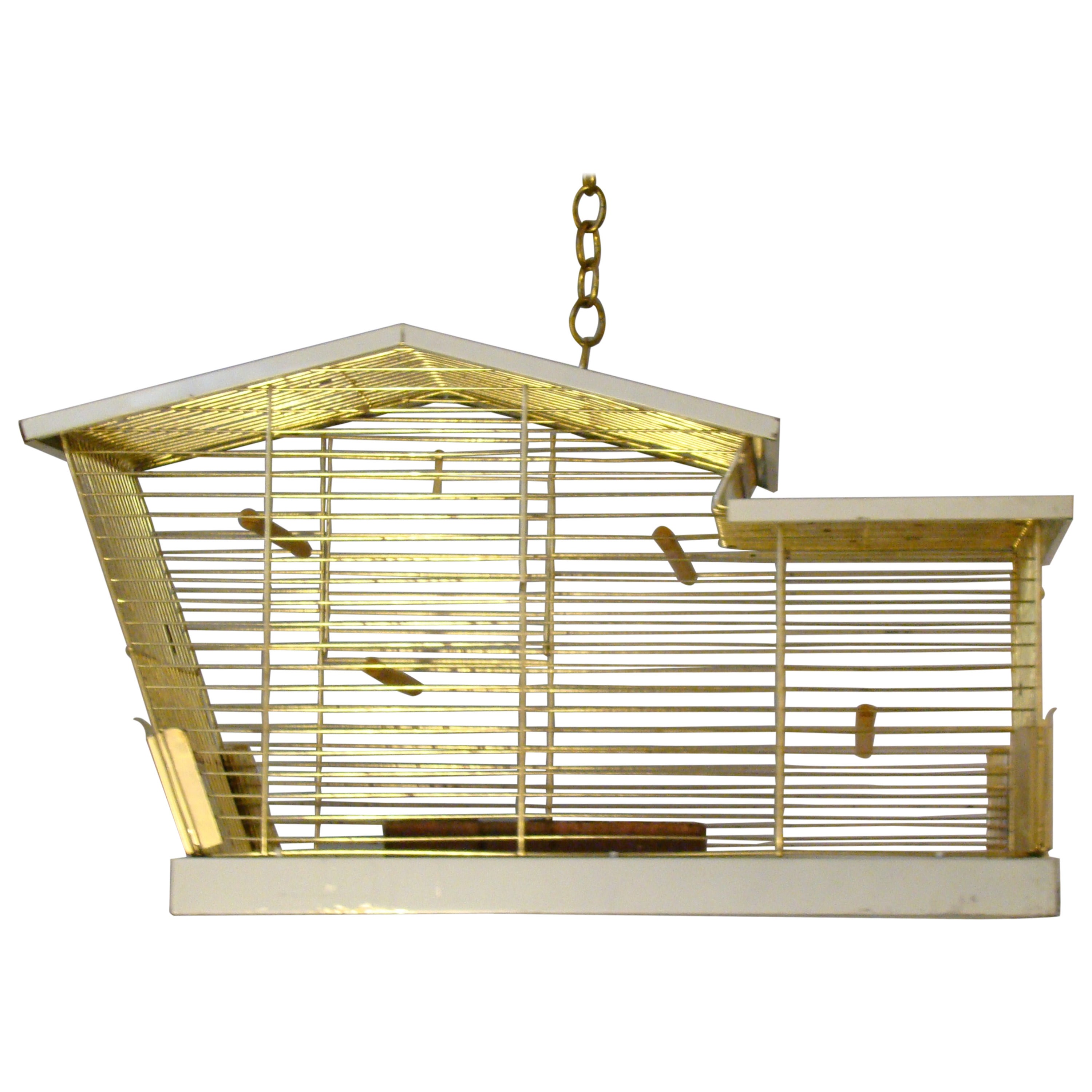 Midcentury Architectural Bird Cage