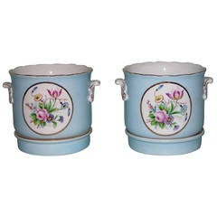 Pair of Early 20th Century Porceain Cachepot 7