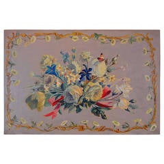 Vintage English Oil Floral Still Life Painting, 1938