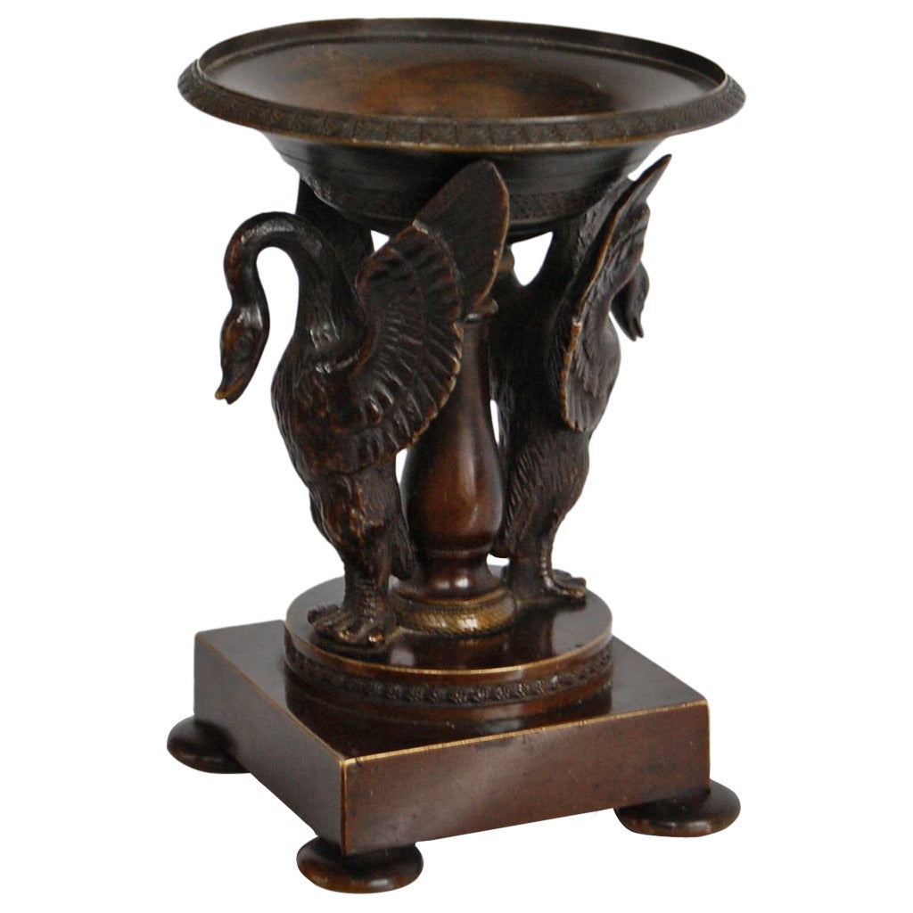 19th Century Miniature Bronze Incense Burner For Sale