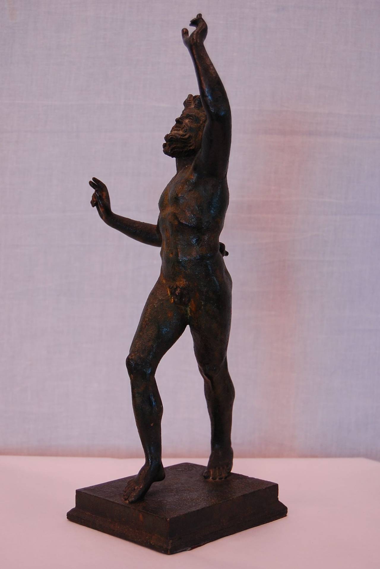 Grand Tour 19th Century Bronze of Dancing Faun, J. Chiurazzi & Fils', Naples