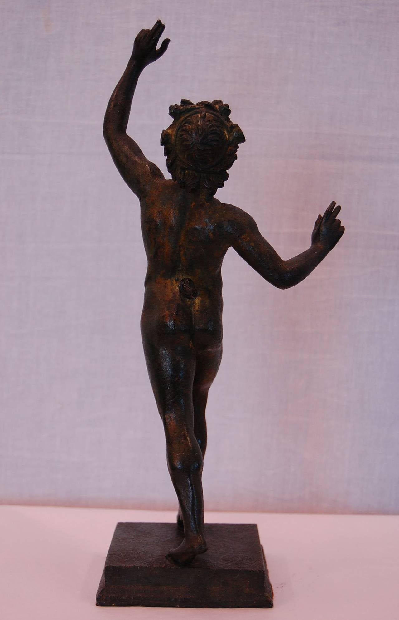 Metalwork 19th Century Bronze of Dancing Faun, J. Chiurazzi & Fils', Naples