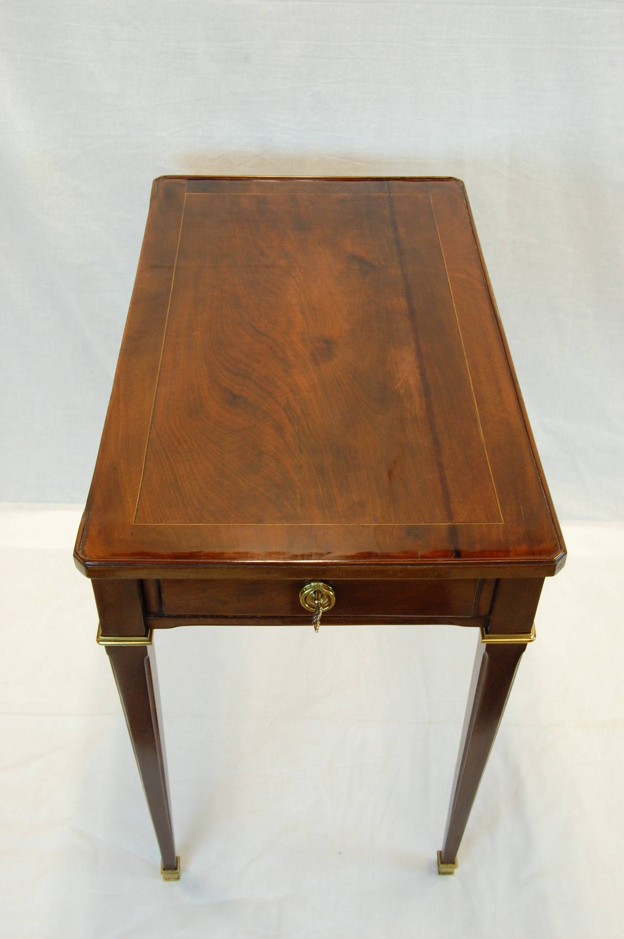 Royal Louis XVI Mahogany Table à Ecrire, circa 1787, Stamped Riesener 2