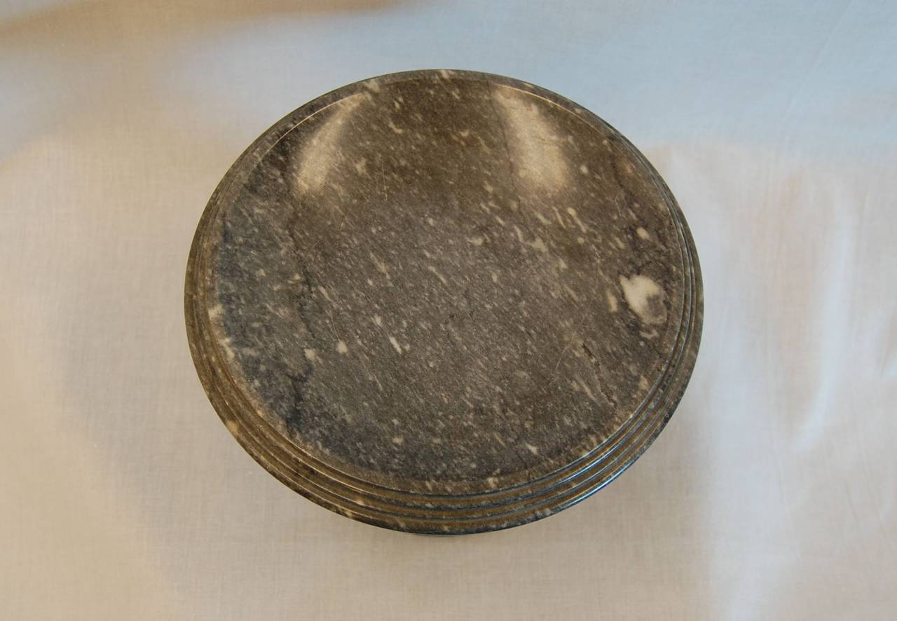 Late 19th Century 19th Century Grey Marble Tazza