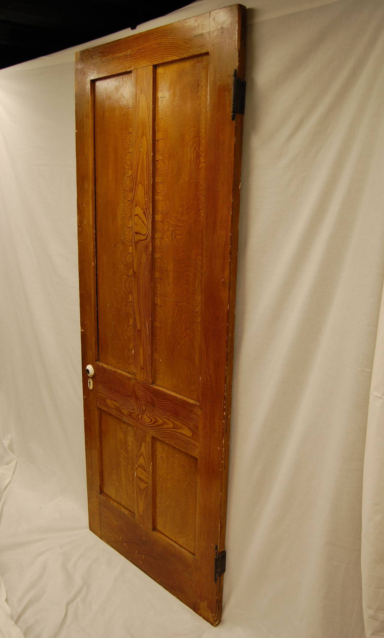 Paint Early 19th Century American Decorated Interior Door
