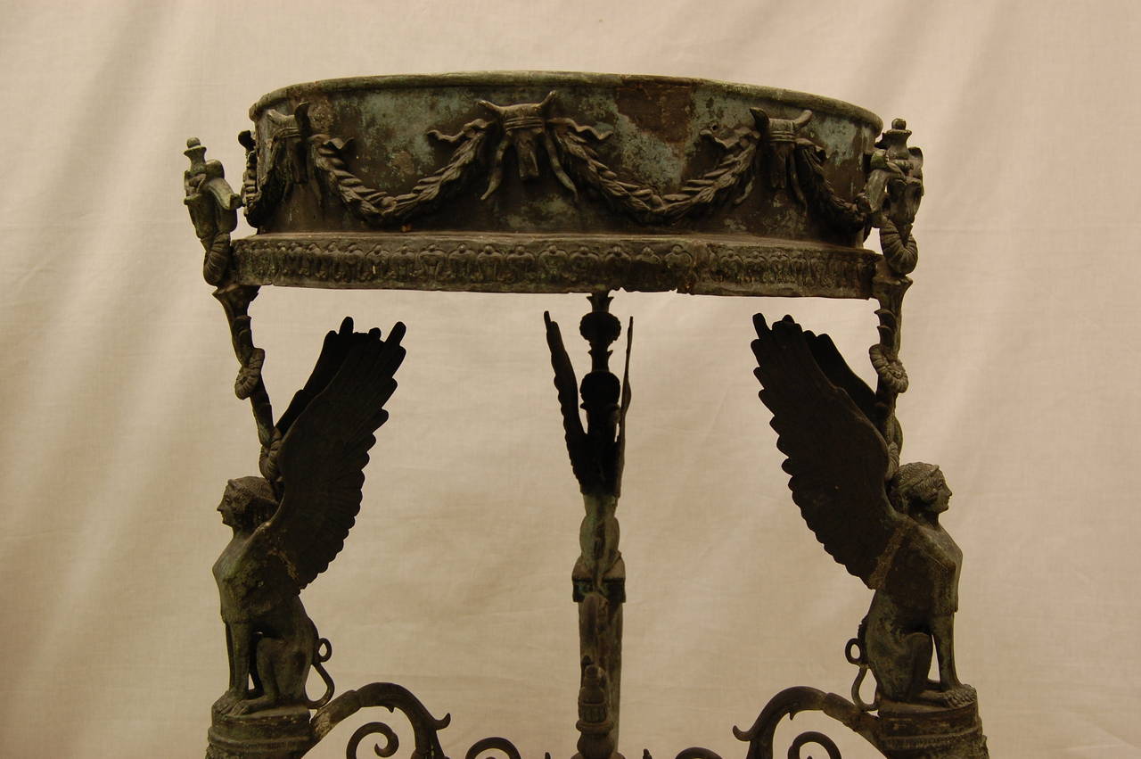 Two Grand Tour Bronze Athéniennes or Stands For Sale 2