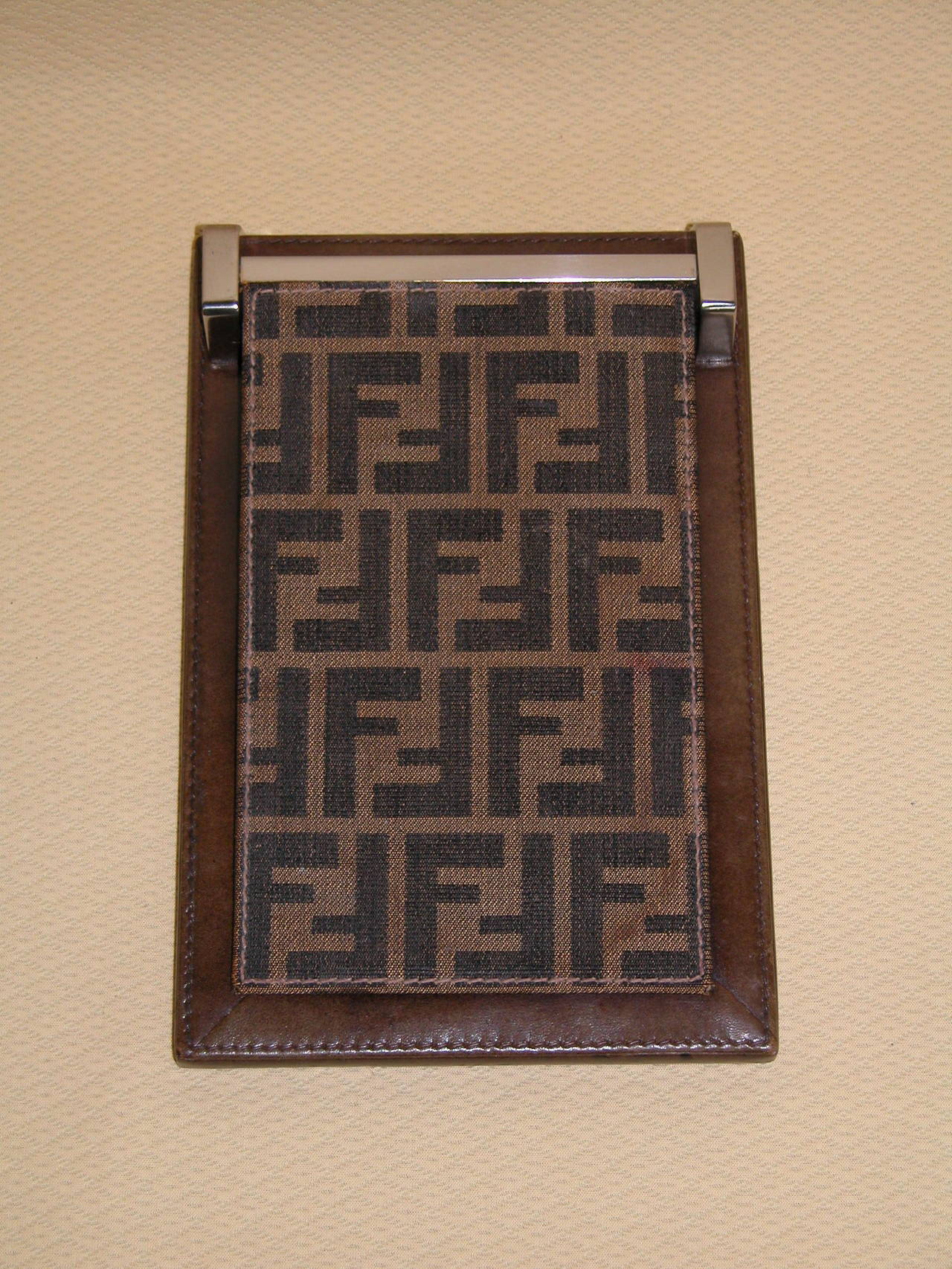 Post-Modern Vintage Fendi Desktop Notepad Holder