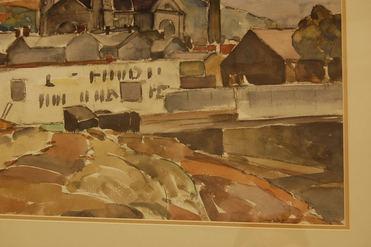 William Robert Shulgold Watercolor, Early to Mid-20th Century In Excellent Condition For Sale In Pittsburgh, PA