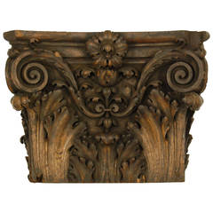 Early 19th Century Carved American Walnut Bracket or Capital