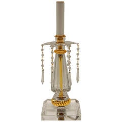 Cut Crystal Table Lamp with Crystal Drops 5