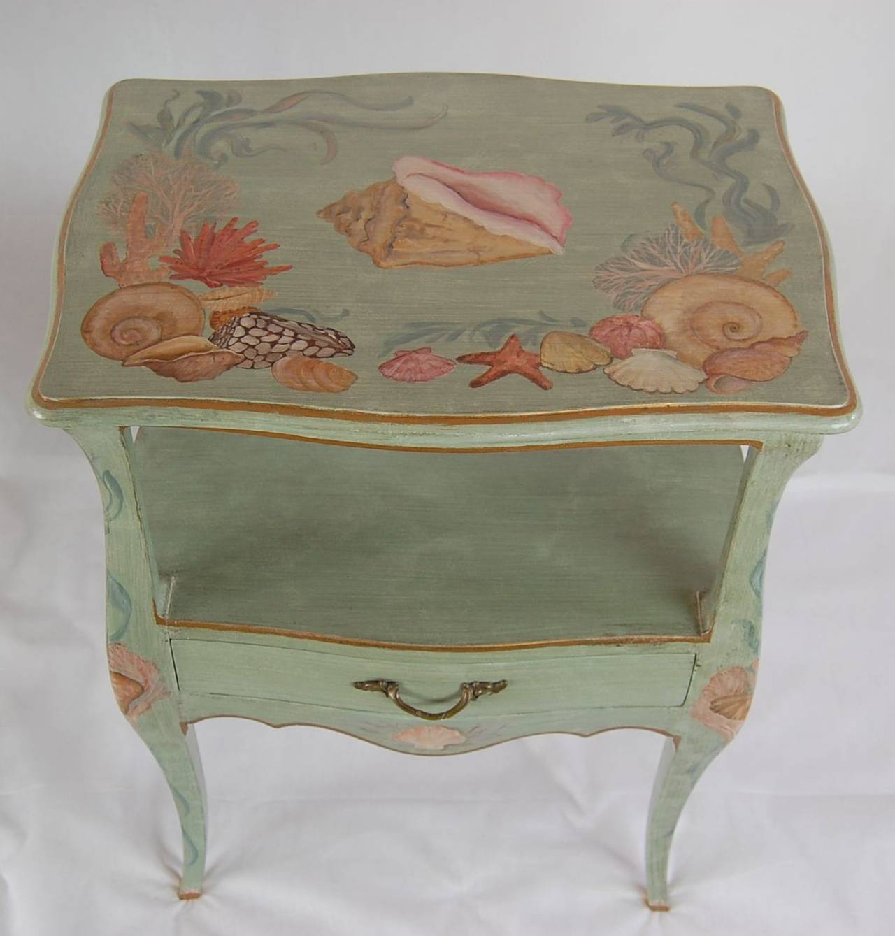 Pair of HandPainted Nightstands at 1stdibs
