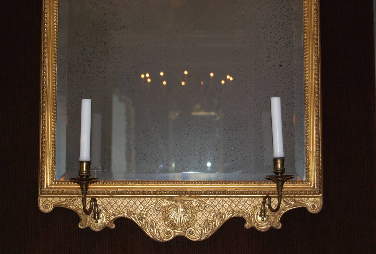 20th Century Two Turn of the Century Gilt Mirrors in the Style of George II