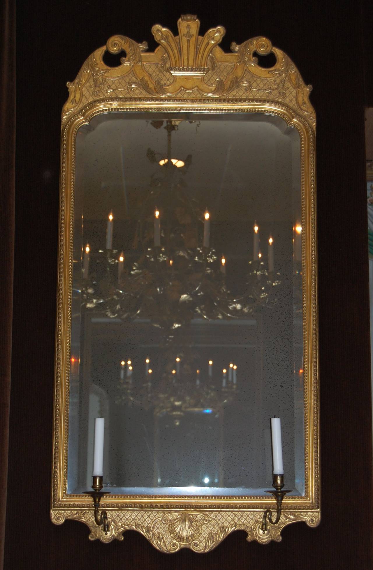 Two Turn of the Century Gilt Mirrors in the Style of George II 2