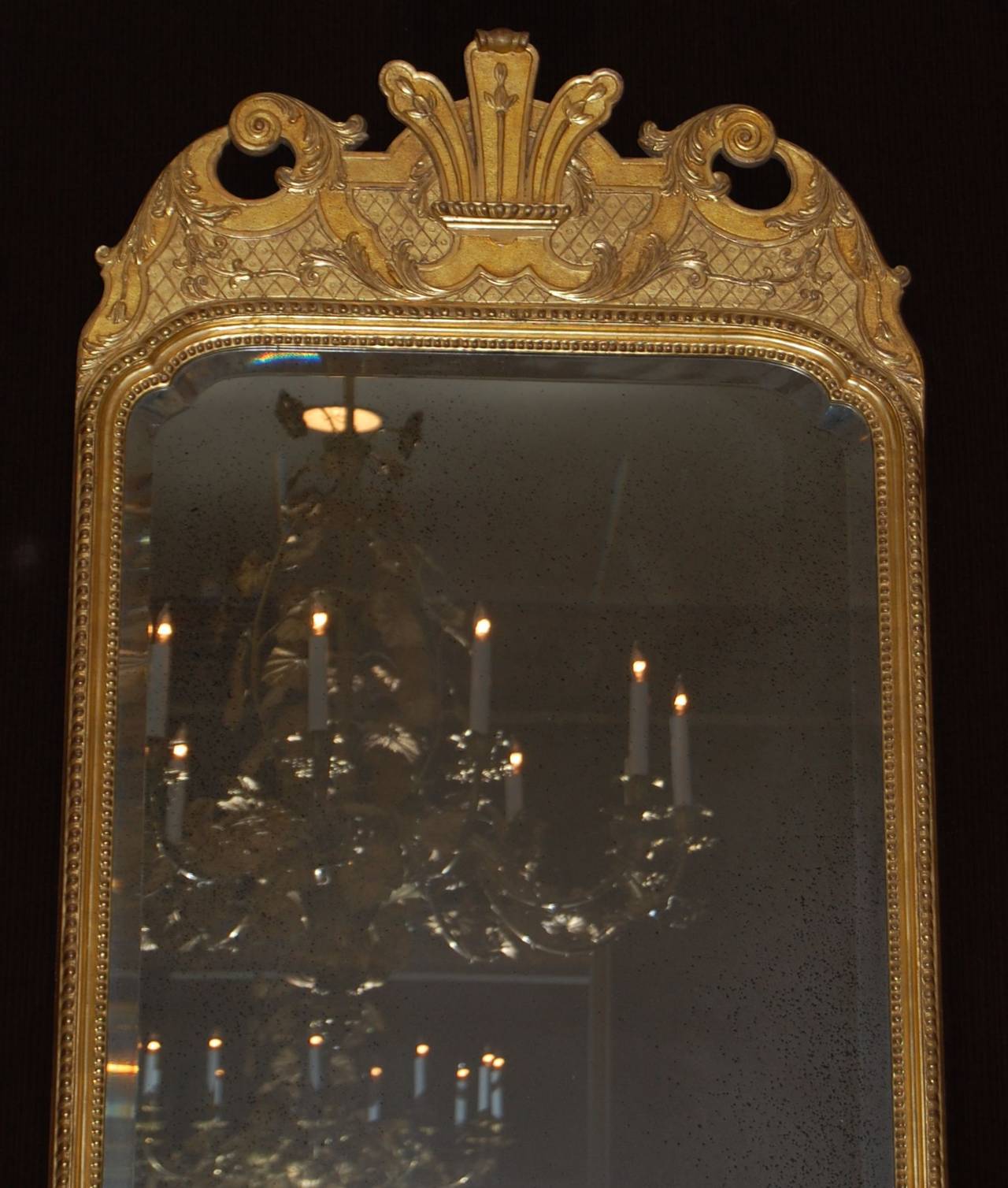 Two Turn of the Century Gilt Mirrors in the Style of George II 1