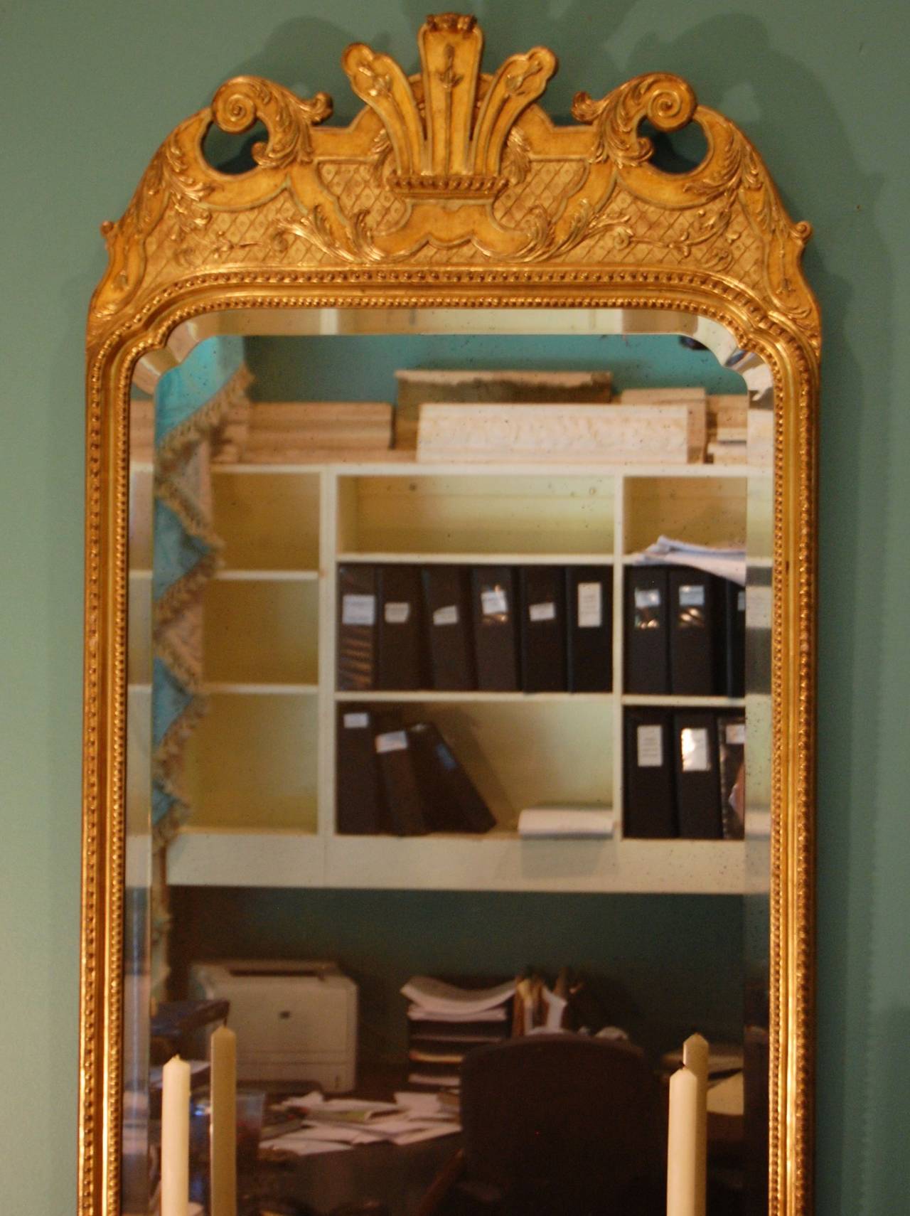 English Two Turn of the Century Gilt Mirrors in the Style of George II
