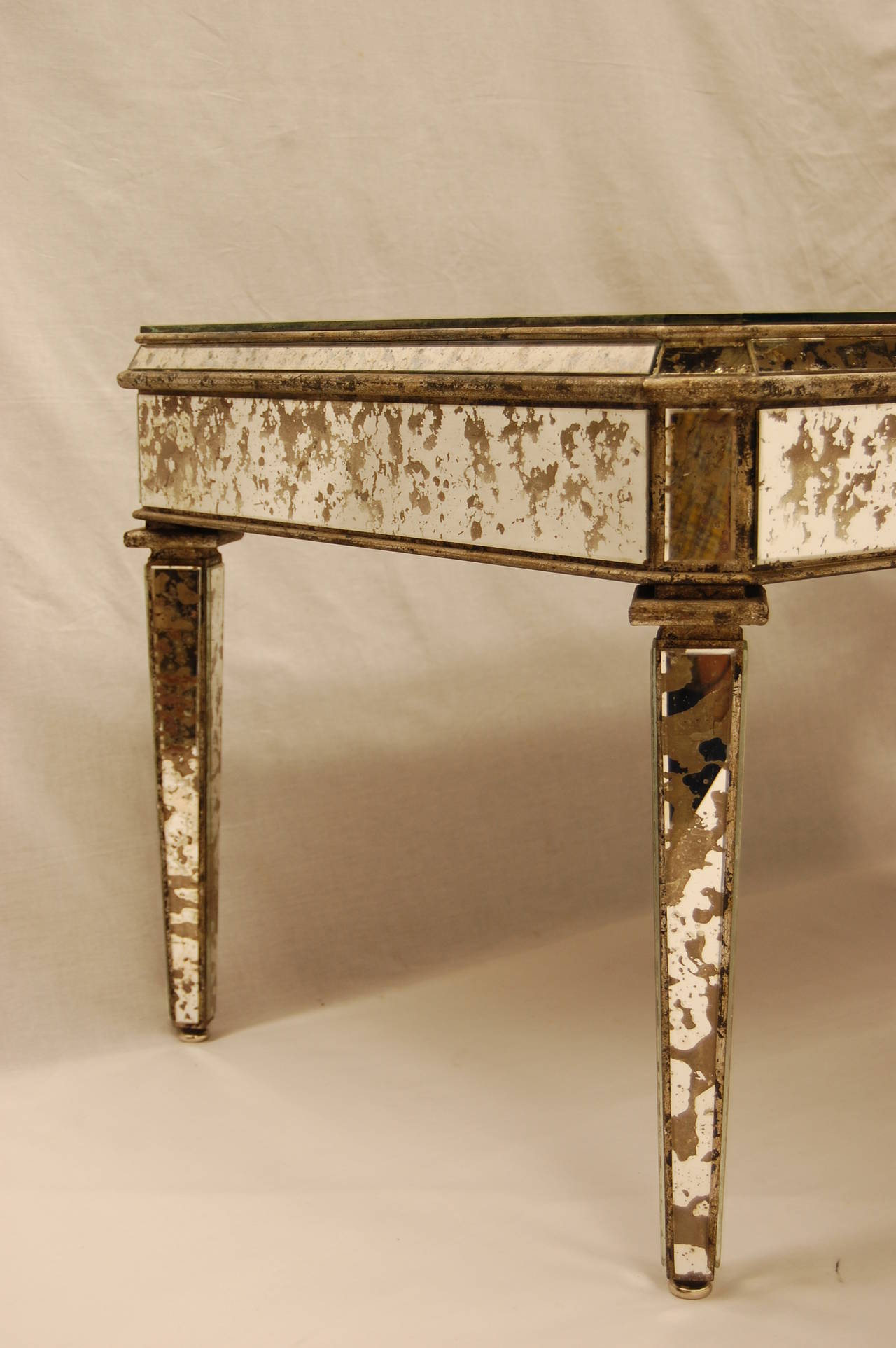 Midcentury Art Deco Style Mirrored Coffee Table at 1stDibs