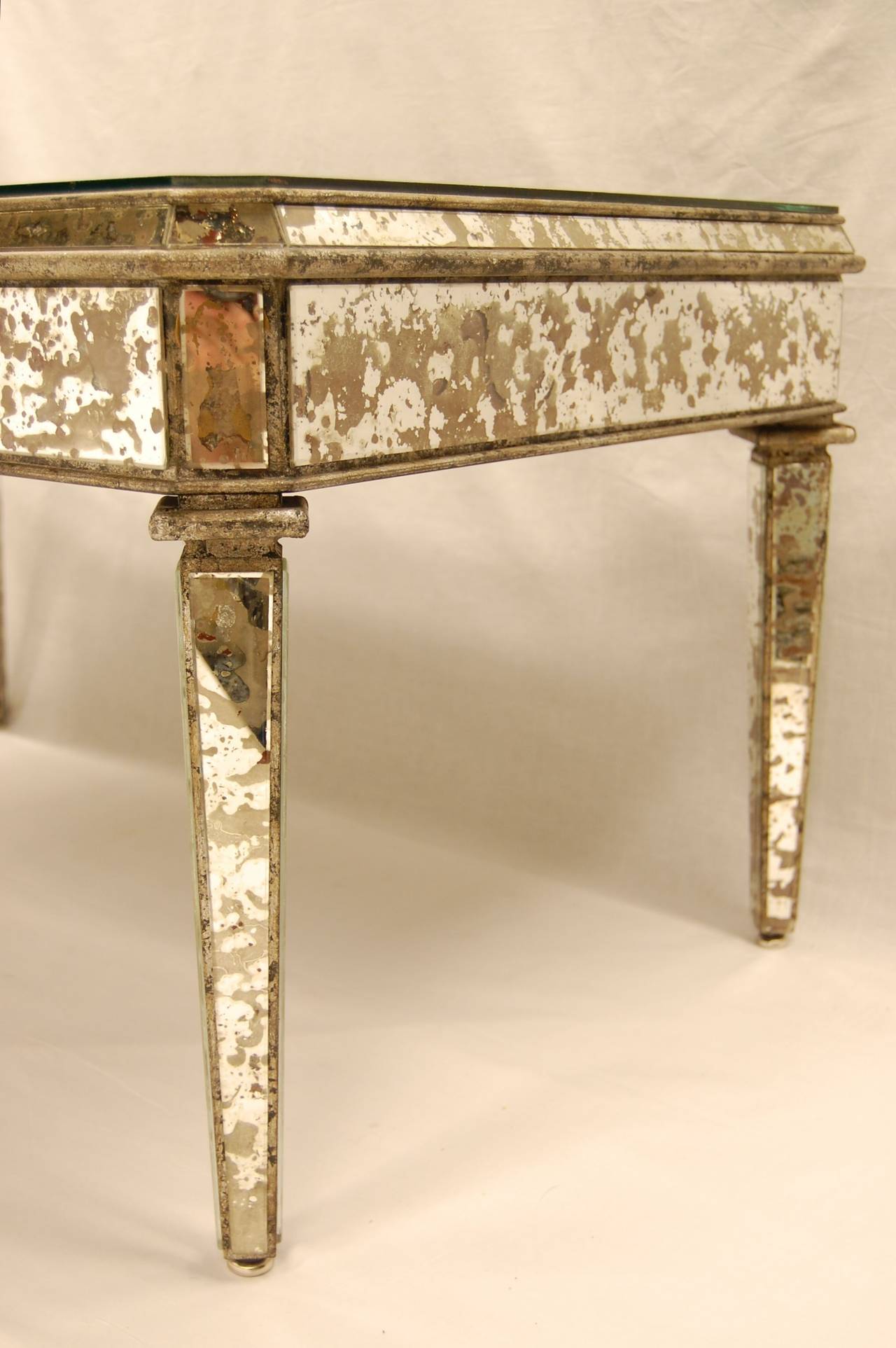 Midcentury Art Deco Style Mirrored Coffee Table at 1stDibs