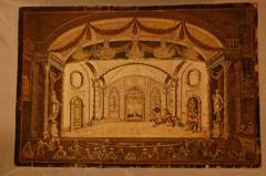 Vue d'Optique, circa 1790, "The Monastery Church" (Set of 10)