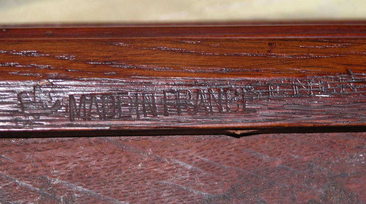 Royal Louis XVI Mahogany Table à Ecrire, circa 1787, Stamped Riesener 4