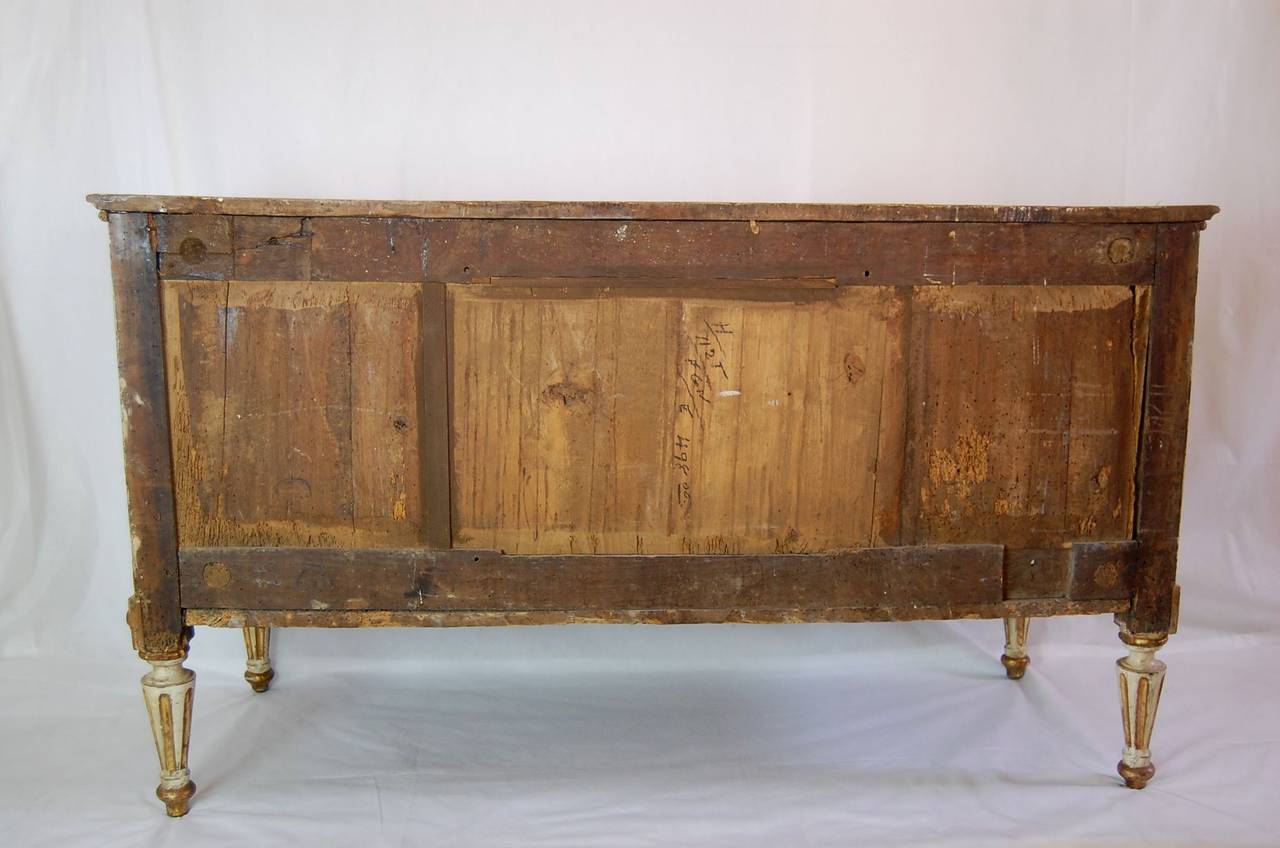18th Century Antique Italian Painted Chest in Original Painted Finish For Sale