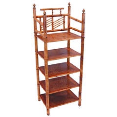 Faux Bamboo Etagere
