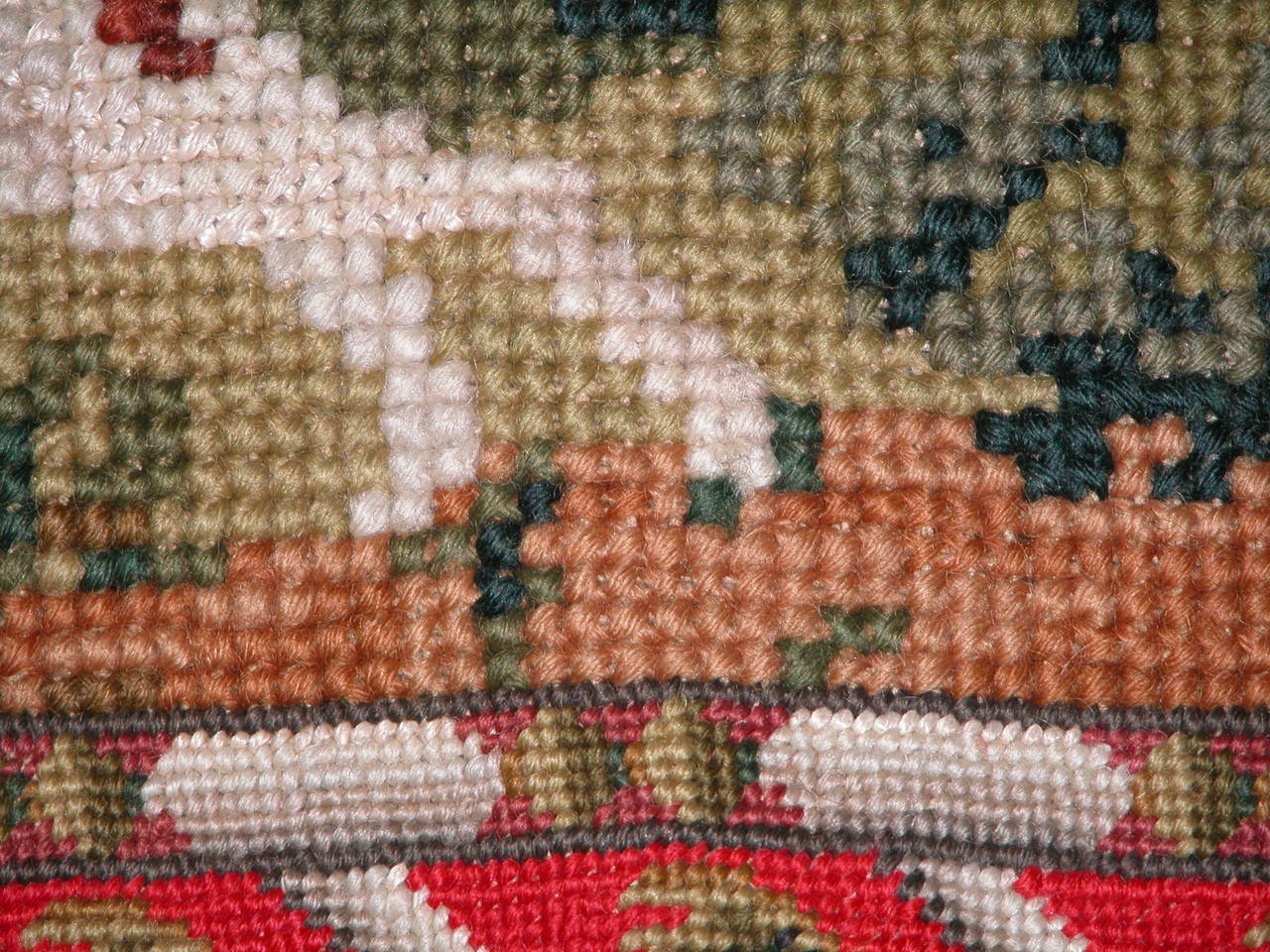 Early 20th Century Needlepoint Runner Depicting Austrian Figures 2