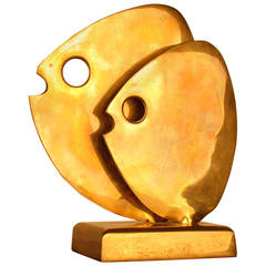 Hattakitkosol Somchai (1934-2000) Brass Fish Sculpture