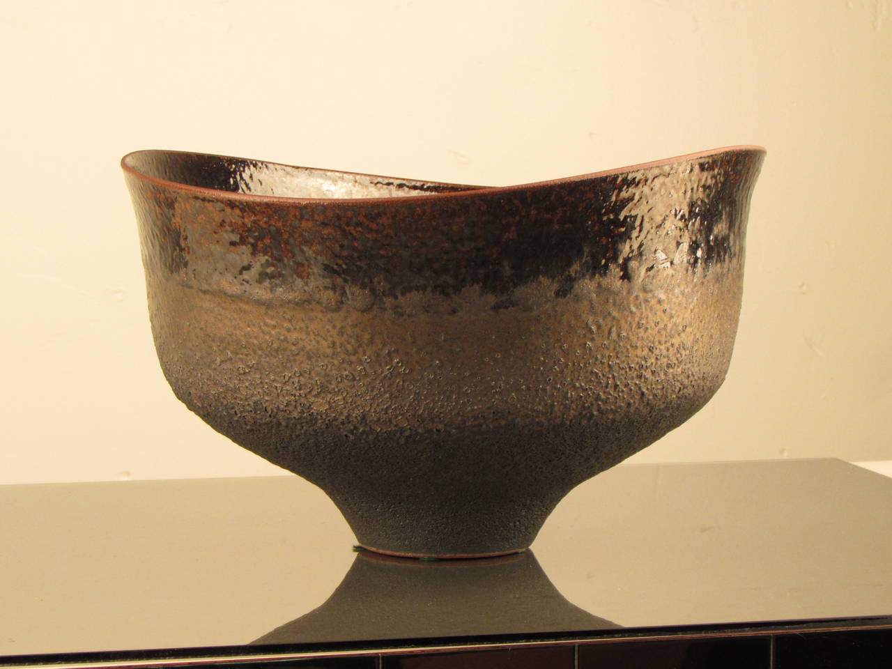 American Statuesque Footed Vessel by Studio Potter, Jeremy Briddell