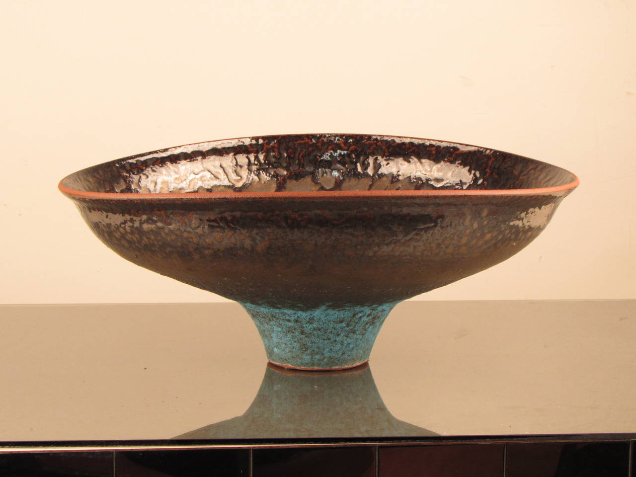 Exceptional Large Footed Vessel by Studio Potter Jeremy Briddell