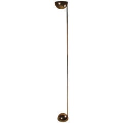 Tall Chrome Demi-Lune Floor Lamp by Robert Sonneman