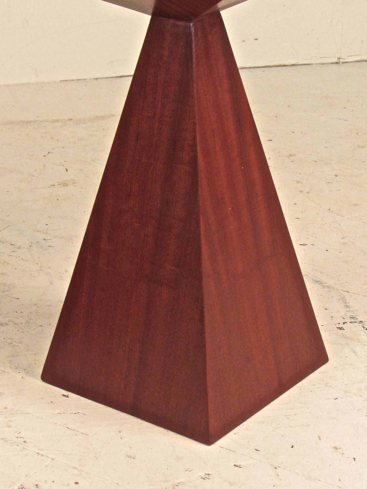 Rare, Astounding Side Tables by Harvey Probber in Gleaming Ribbon Mahogany 2
