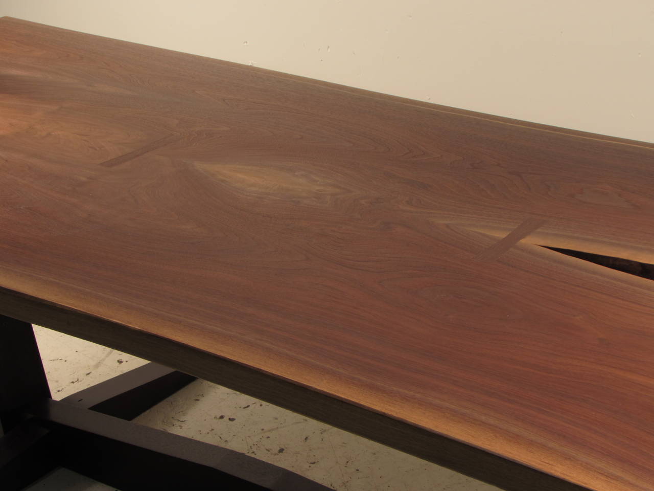 Dramatic Live Edge Black Walnut Dining Table, Handcrafted by Barry Block, 2014 1