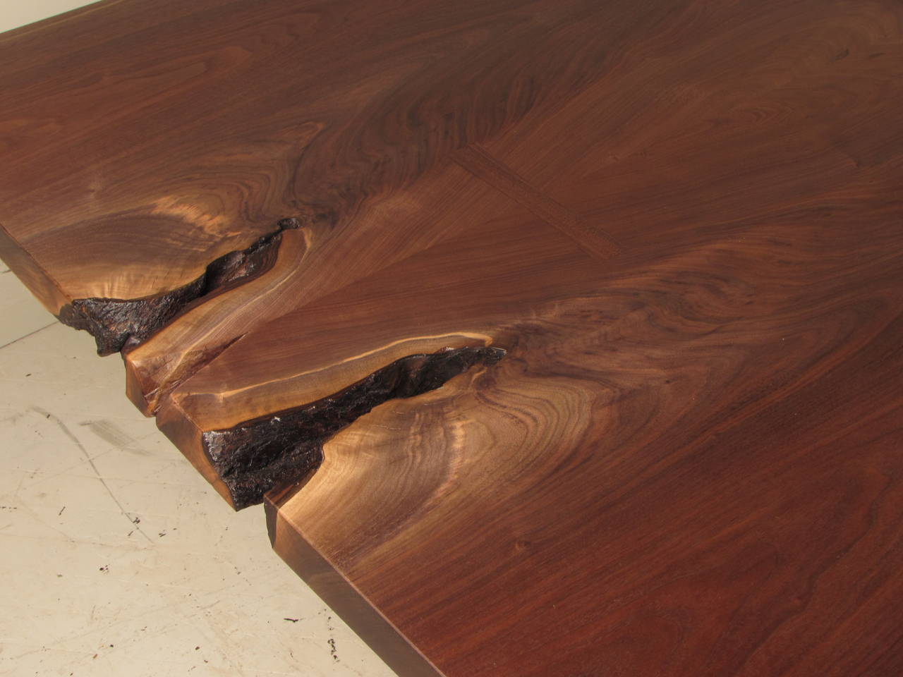 Dramatic Live Edge Black Walnut Dining Table, Handcrafted by Barry Block, 2014 2