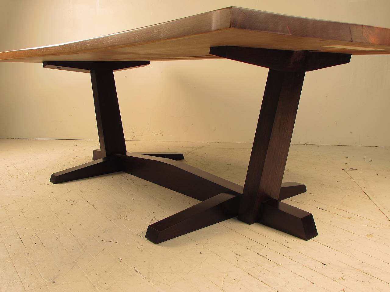 Dramatic Live Edge Black Walnut Dining Table, Handcrafted by Barry Block, 2014 4