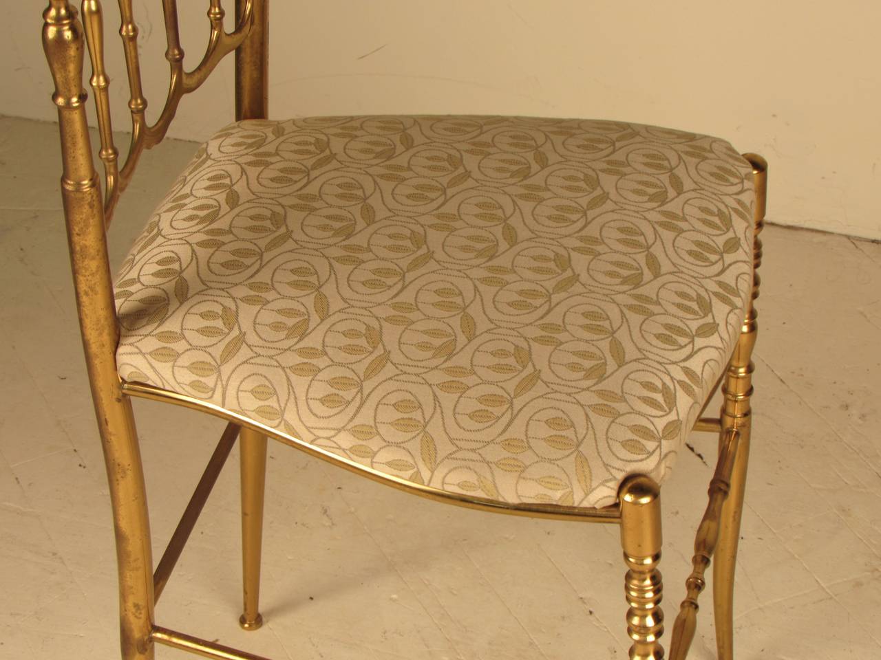 Brass Vanity or Desk Chair by Chiavari 1