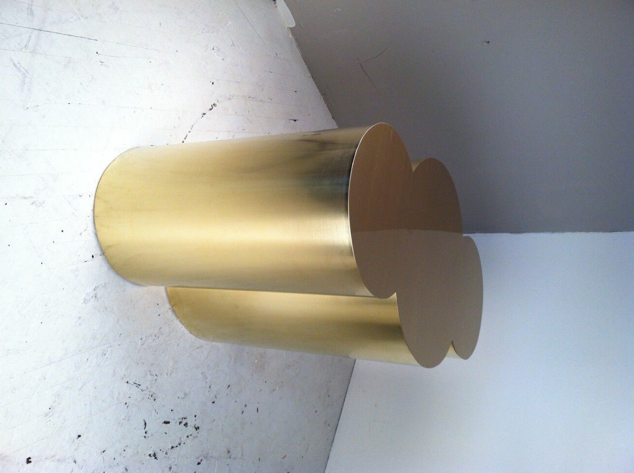 Hollywood Regency Custom Cloud Table Base in Polished Brass by Refine Studio
