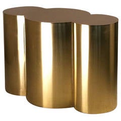 Custom Cloud Table Base in Polished Brass by Refine Studio