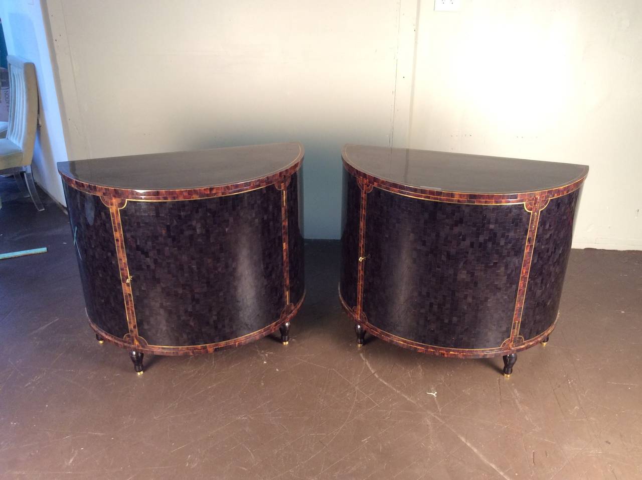 Pen Shell Cabinets by Maitland Smith, Oversized