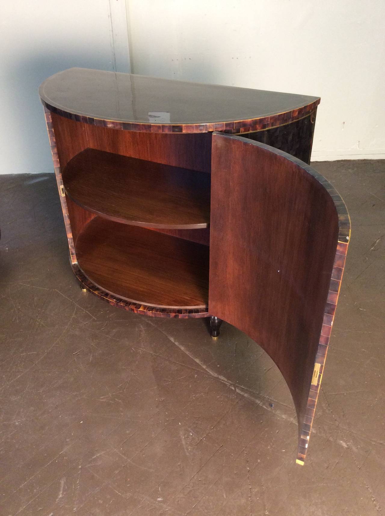 Pen Shell Cabinets by Maitland Smith, Oversized In Excellent Condition In New York, NY