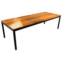 Handsome Rosewood, Ash, and Walnut Dining Table by Milo Baughman, circa 1970