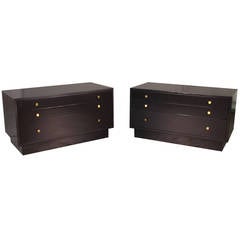 Handsome Pair of Lacquered Chests or Nightstand by Harvey Probber Studio, 1965